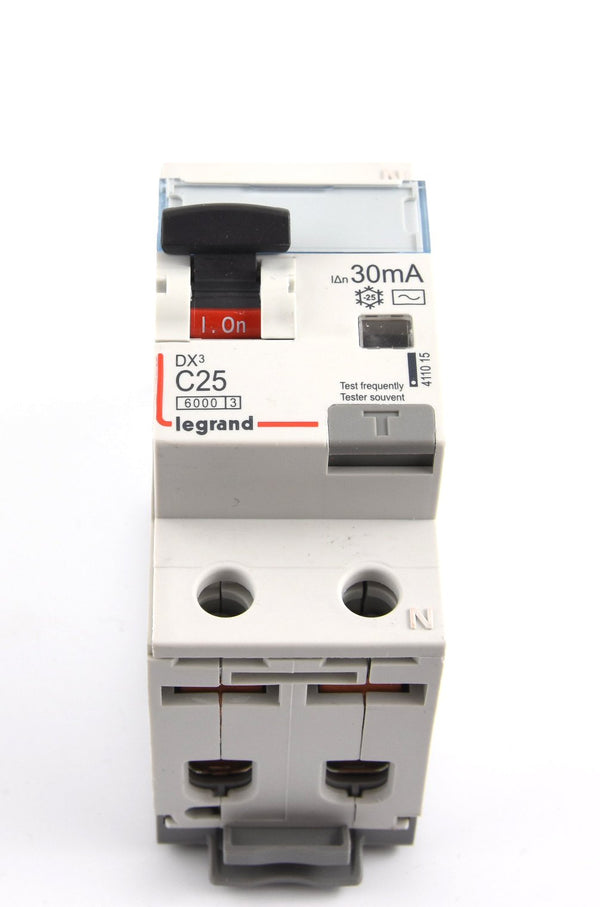 Legrand 411015 DX3 FILS C25A 1P+N 6KA 30MA AC