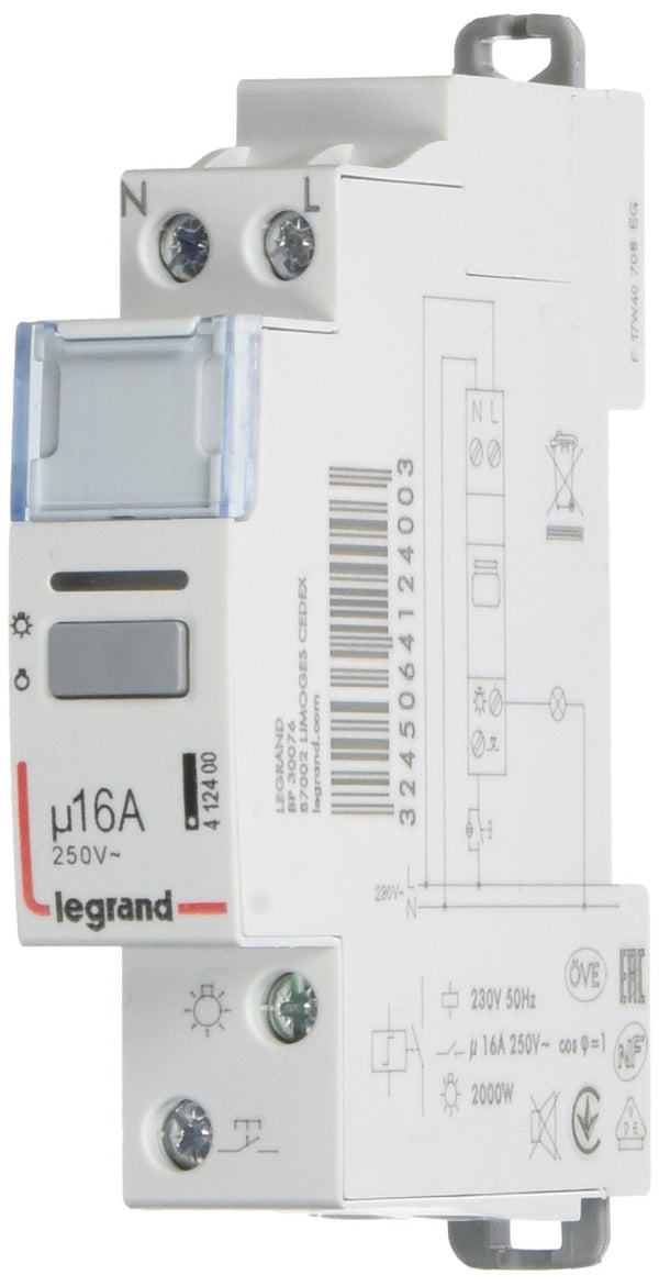 Legrand 412400 CX3 REMOTE SWITCH 16A 1P230V